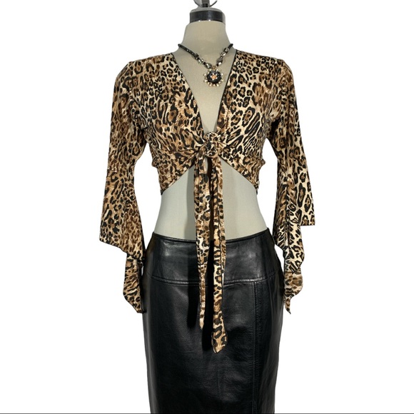 SHARIF Leopard Short  Top Size M - Picture 5 of 14